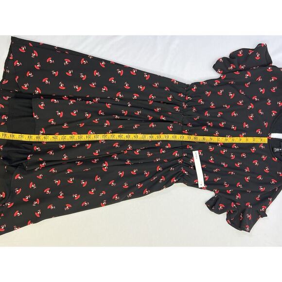 NWT AQUA Bloomingdales Womens Dress Size M Floral Feminine Romantic Cottage Rose - Picture 16 of 16